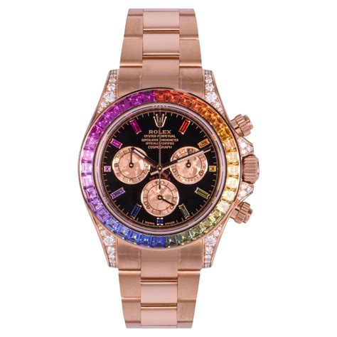 rolex rainbow' rose gold price|rolex 116595rbow for sale.